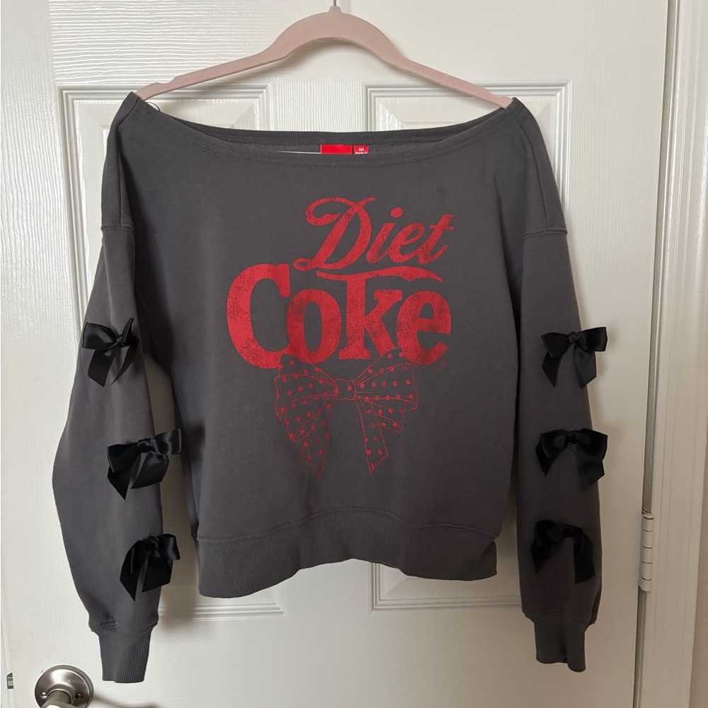 Coca Cola Gray Sweatshirt with Red Tag